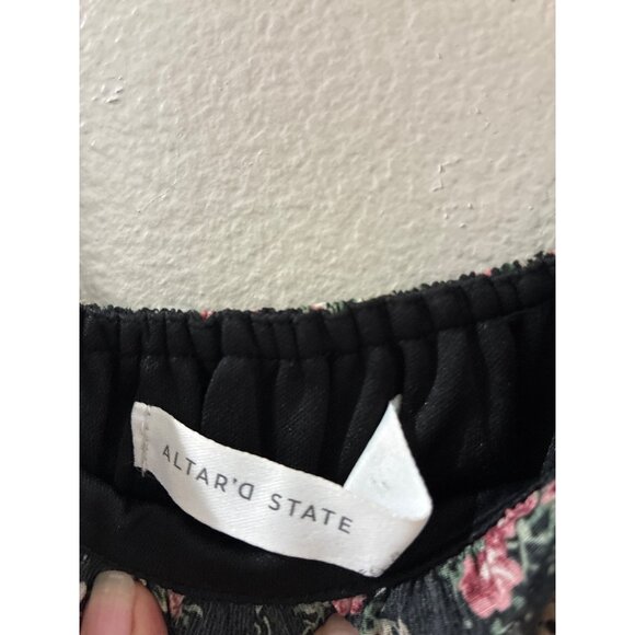 Altard State Womens black floral long-sleeved tiered maxi dress size XS - Picture 4 of 7